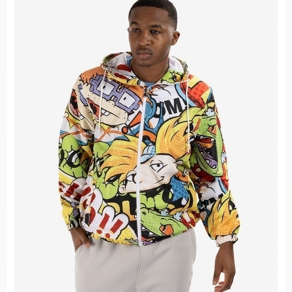 MEMBERS ONLY Hey Arnold Themed Windbreaker Multicolored Size L.. - Picture 15 of 16